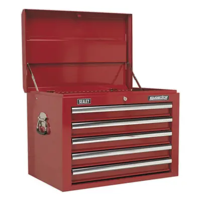 660 x x 490mm RED Drawer Topchest Tool Chest Storage Unit - High Gloss