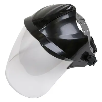 Premium Brow Guard with Face Shield - Polycarbonate Visor - Adjustable Headband