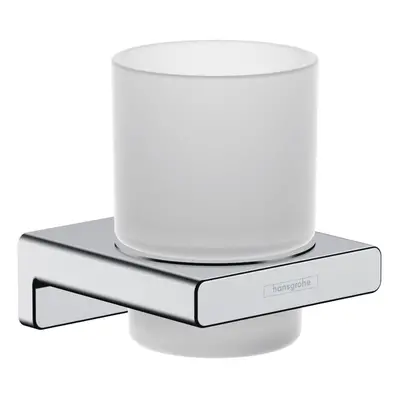 Hansgrohe AddStoris Bathroom Toothbrush Holder Tumbler Chrome Wall Mounted