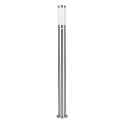 IP44 Outdoor Bollard Light PIR Sensor Stainless Steel 12W E27 1100mm Lamp Post