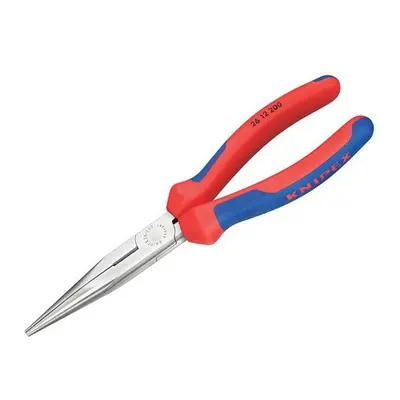 Knipex 12 SB Long Snipe Nose Side Cutting Pliers Multi-Component Grip 200mm (8in)