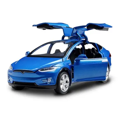 (Blue) Diecast Toy 1:32 Scale Alloy Cars for Tesla Model