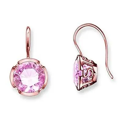 Thomas Sabo Rose Gold Pink Stone Earring Hooks H1837-540-9