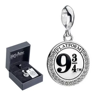 Harry Potter Sterling Silver Platform 3/4 Slider Charm with Swarovski Crystals