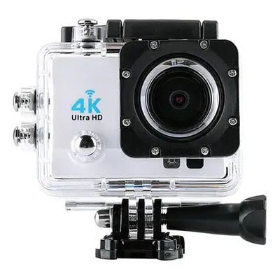 (White) Sports Action Camera DV Wifi 4K 2.7K Inch Screen Degree Wide Angle Lens