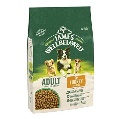 James Wellbeloved Adult Turkey & Rice 7.5 kg Bag, Hypoallergenic Dry Dog Food