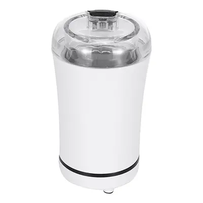 (White, US Plug) Electric Coffee Mill Grinder 800W 220V Transparent Lid Security Snap for Beans 