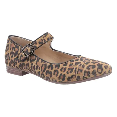 (Leopard, 7) Hush Puppies Women's Melissa Strap Flat Shoe Various Colours