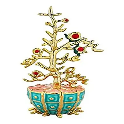 Alessi L'Albero Del Bene Mj16 17-Design Home Ornament in Porcelain and Gold-Coloured Resin, Hand