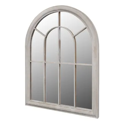 vidaXL Rustic Arch Garden Mirror 69x89cm Light Garden Home Window Illusion