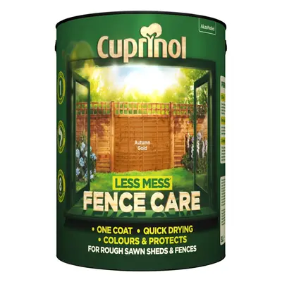 Cuprinol Less Mess Fence Care Exterior Woodcare, Autumn Gold