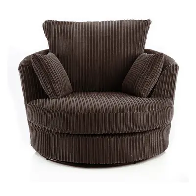 Porto Jumbo Cord Swivel chair-Arm Chair