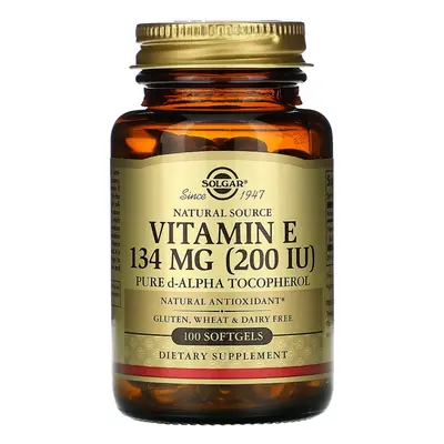 Solgar, Natural Source Vitamin E, IU, Softgels