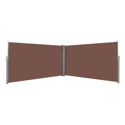 Retractable Side Awning 160x600 cm Brown