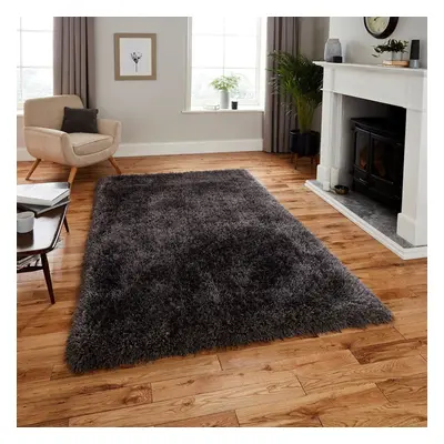 (150x230cm) Montana Shaggy Rugs in Dark Grey Small Large Thick Soft Plain Pile Luxury Mats