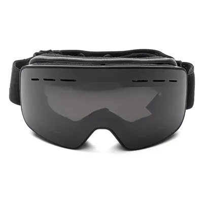 (Black) Ski Goggles Dual Lens Scratch Resistant Lens TPU Frame Anti Fog UV Protection Protective