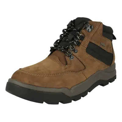 (UK 8, Dark Brown (Brown)) Mens Clarks Casual Lace Up Boots Un Atlas Up GTX - G Fit