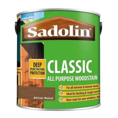 Sadolin Classic Wood Protection African Walnut 2.5 Litre