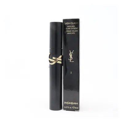 (2 Uninhibited Brown) Yves Saint Laurent Lash Clash Extreme Volume Mascara 0.3oz/9ml New With Bo