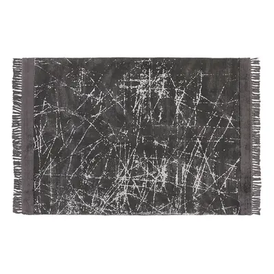 Viscose Area Rug x cm Dark Grey HANLI