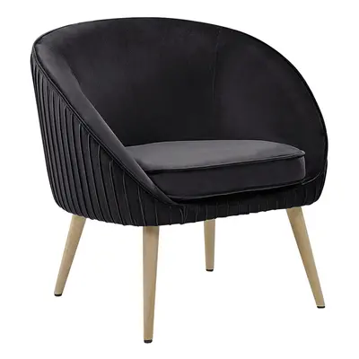 Armchair TROMSO Velvet Black