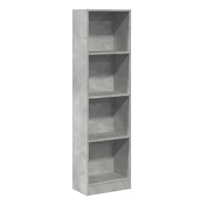 (concrete grey, x x cm) vidaXL Book Cabinet Display Rack Bookshelf Storage Shelf Rack Engineered