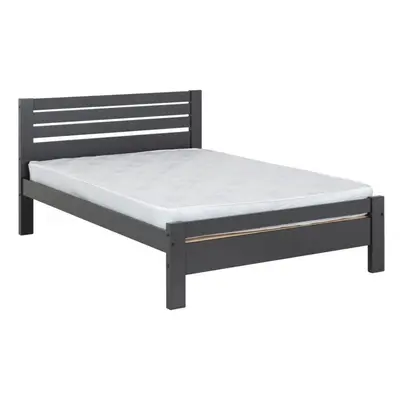 (Grey) Toledo 5FT Kingsize 150CM White Wooden Bed Frame Only