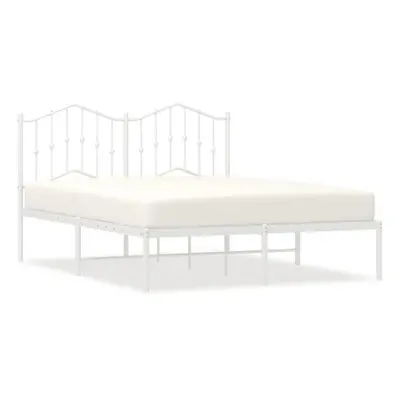 (with headboard, x cm) vidaXL Metal Bed Frame Home Bedroom Bed Base Mattress Foundation Bedstead