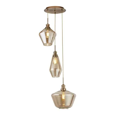 Searchlight MIA - Light Cluster Drop Ceiling Pendant Champagne Glass