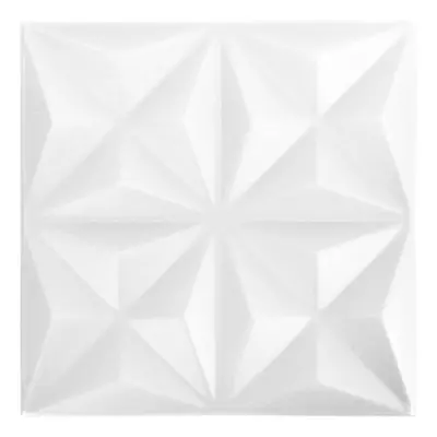 (origami white, 48) vidaXL 3D Wall Panels Self-adhesive Wall Panel Decor Wallpaper Wall Covering