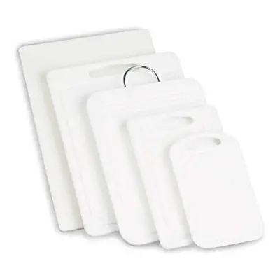 Grunwerg CB-610 Deluxe Polyethylene Cutting Board, White, x x 0.95 cm