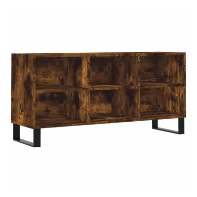 vidaXL TV Cabinet TV Unit Media Cabinet TV Stand Smoked Oak Engineered Wood