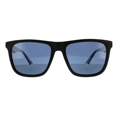 Polaroid Sunglasses PLD 2102/S/X 0VK C3 Black Transparent Blue Blue Polarized