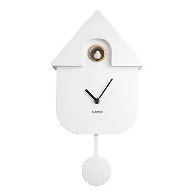 (White) Karlsson Modern Cuckoo Wall Clock