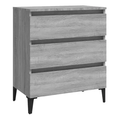 vidaXL Sideboard Grey Sonoma Engineered Wood Side Cabinet Highboard Cupboard