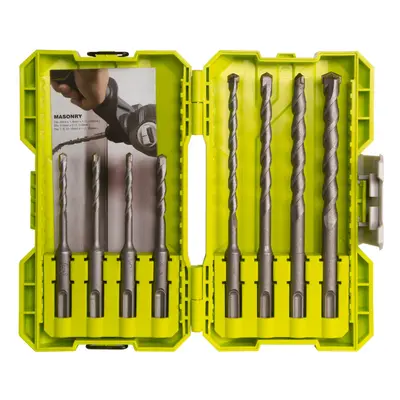 Ryobi RAK08SDS2 SDS+ Masonry Bit Set (8 Piece)