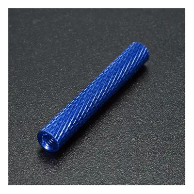 (Dark Blue) M3AS16 50Pcs M3 30mm Knurled Standoff Bolt Aluminum Alloy Anodized Spacer Multicolor