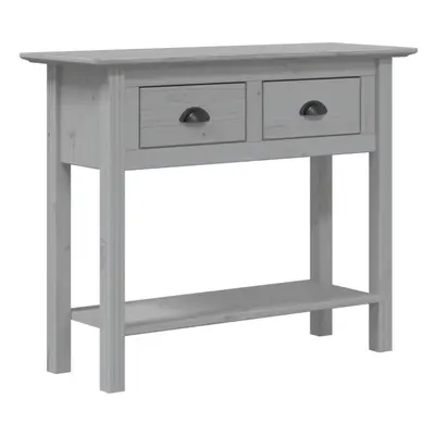 (grey) vidaXL Console Table Tea Side Table Hallway Accent End Table Solid Wood Pine