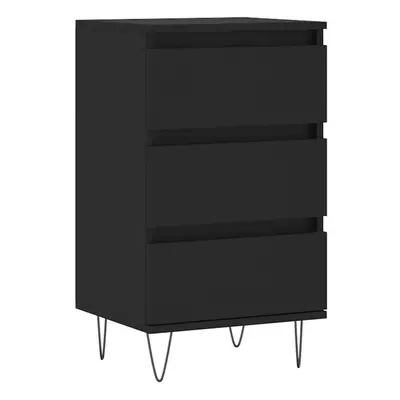 vidaXL Sideboard Storage Cabinet Cupboard Side Cabinet Black Engineered Wood