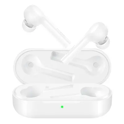 (White) Wireless Earphone Stereo Voice Assistant IP54 Waterproof In-Ear Double Tap Control Hours