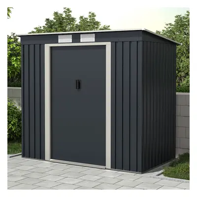 Charles Bentley Metal Galvanised Steel Shed