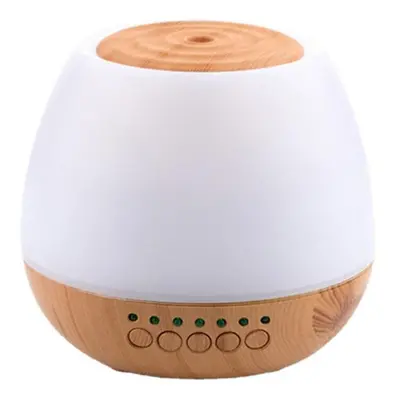 (Light Brown, Standard Version) 400ml Electric Ultrasonic Air Mist Humidifier Purifier Aroma Dif