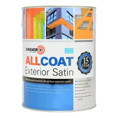 Zinsser Allcoat Exterior Satin Year WB Anthracite Grey RAL 2.5L