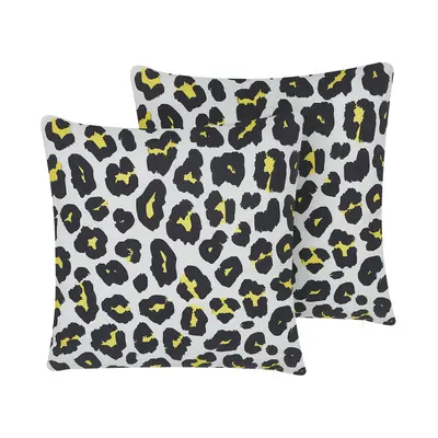 Set of Outdoor Cushions Animal Pattern KARDITSA x cm Multicolour