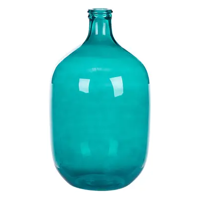 Decorative Vase SAMOSA Glass Turquoise