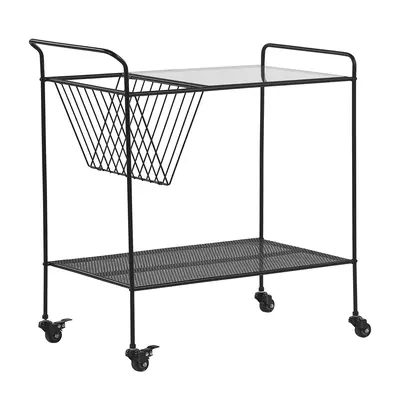 Kitchen Trolley ALAMO Metal Black