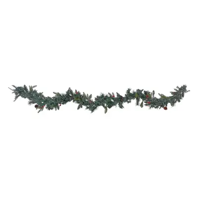 Pre-Lit Christmas Garland cm Green WHITEHORN