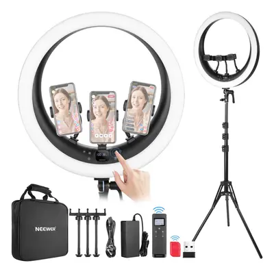 NEEWER RP19H Inch LED Ring Light With Phone Holders