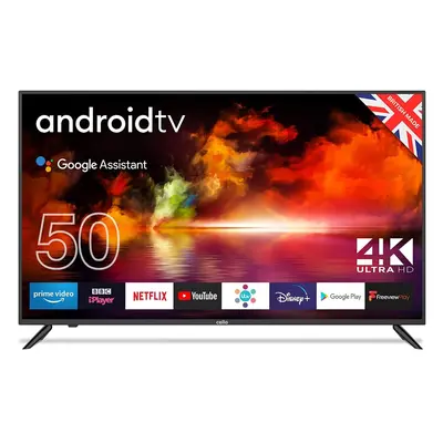 Cello ZK4-G0205 inch 4K Ultra HD Smart Android TV with Freeview Play, Google Assistant, Google C