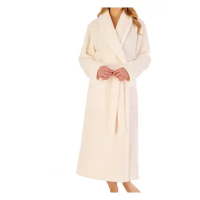 (Cream, XLarge) Slenderella HC4342-CR Women's Cream Wrap Front Dressing Gown